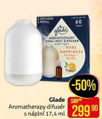 Teta Glade aromatherapy difusér s náplní 17,4 ml nabídka