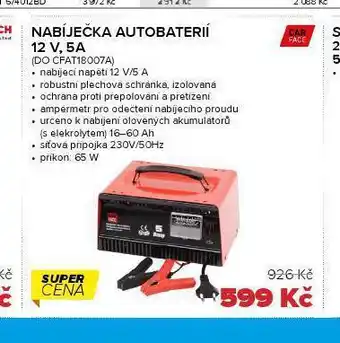 Auto Kelly Nabíječka autobaterií 12 v. 5a nabídka