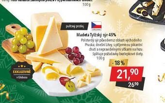 Globus Madeta tylžský sýr 45% nabídka
