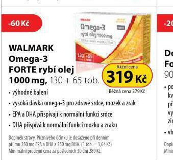 Dr. Max Walmark omega-3 forte rybí olej nabídka