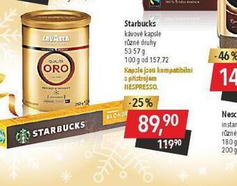 Globus Starbucks kávové kapsle nabídka