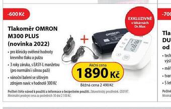 Dr. Max Tlakoměr omron m300 plus nabídka