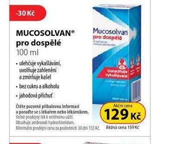 Dr. Max Mucosolvan pro dospělé nabídka
