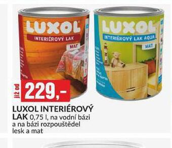 Baumax Luxol interiérový lak nabídka