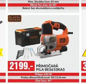 Baumax Přmočará pila black + decker nabídka