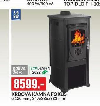Baumax Krbová kamna fokus nabídka