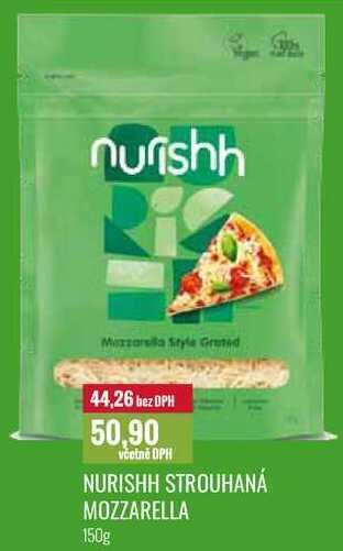 Ratio Nurishh strouhaná mozzarella 150g nabídka