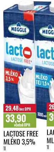 Ratio Lactose free mléko 3,5% 1 l nabídka