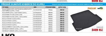 Auto Kelly Přesné gumové koberce do kufru nabídka