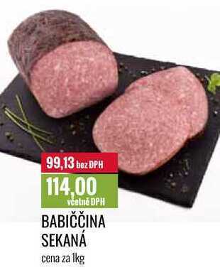 Ratio Babiččina sekaná cena za 1kg nabídka