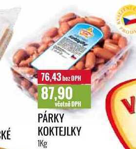 Ratio Párky koktejlky 1kg nabídka