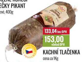 Ratio Kachní tlačenka cena za 1kg nabídka