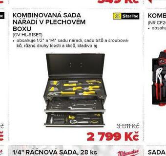 Auto Kelly Kombinovaná sada nářadí v plechovém boxu nabídka