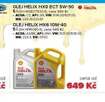 Auto Kelly Motorový olej helix hx6 10w-40 nabídka