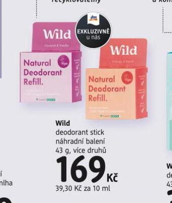 dm drogerie Wild deodorant stick nabídka