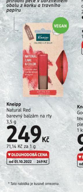 dm drogerie Kneipp balzám na rty nabídka