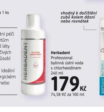 dm drogerie Herbadent ústní voda nabídka