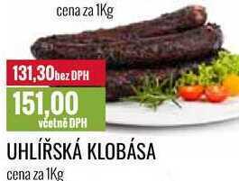 Ratio Uhlířská klobása cena za 1kg nabídka