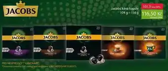 Ratio Jacobs káva kapsle 104 g - 114 g nabídka