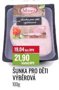 Ratio Šunka pro děti výběrová 100g nabídka