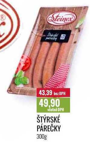 Ratio Štýrské párečky 300g nabídka