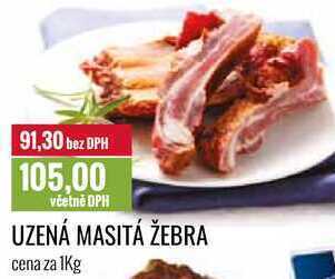 Ratio Uzená masitá žebra cena za 1kg nabídka