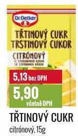 Ratio Třtinový cukr citrónový, 15g nabídka