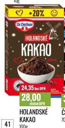 Ratio Holandské kakao 100g nabídka