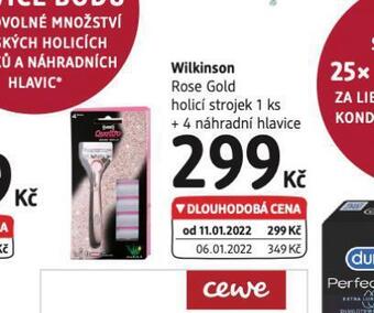 dm drogerie Wilkinson holicí strojek nabídka