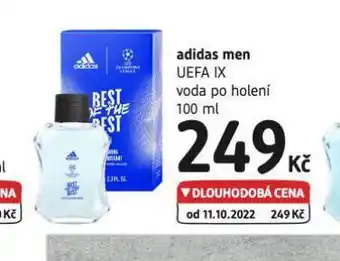 dm drogerie Adidas men voda po holení nabídka