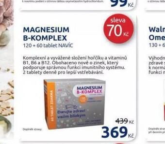 Benu Magnesium b-komplex nabídka