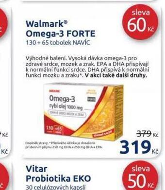 Benu Walmark omega 3 forte nabídka