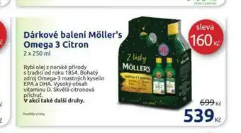 Benu Dárkové balení möller´s omega 3 citron nabídka