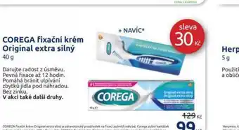 Benu Corega fixační krém nabídka