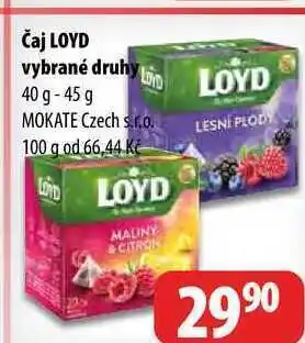 Čaj loyd vybrané druhy 40 g -45 g