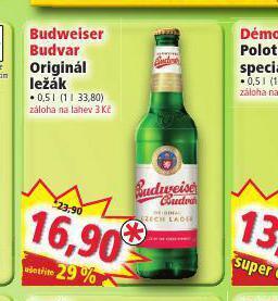 Norma Budweiser budvar originál ležák nabídka