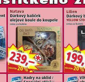 Norma Natava dárkový balíček olejové koule do koupele nabídka
