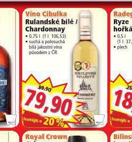Norma Víno cibulka rulandské bílé nabídka
