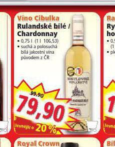 Norma Víno cibulka chardonnay nabídka