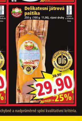 Norma Delikatesní játrová paštika nabídka