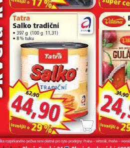 Norma Tatra salko tradiční nabídka