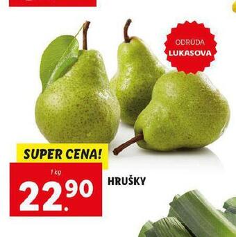 Lidl Hrušky nabídka