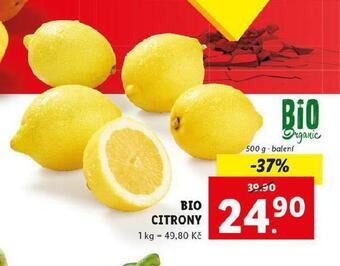 Lidl Bio citrony nabídka