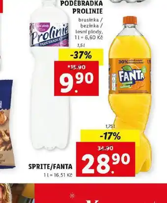 Lidl Fanta / sprite nabídka