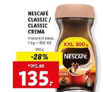 Lidl Nescafé classic, crema nabídka