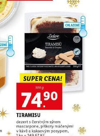 Lidl Tiramisu nabídka