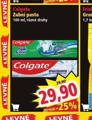Norma Colgate zubní pasta nabídka