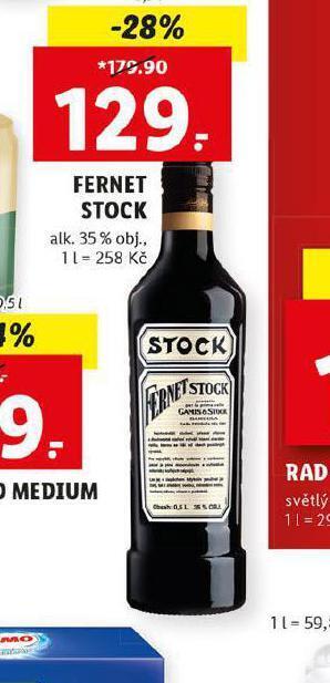 Lidl Fernet stock nabídka