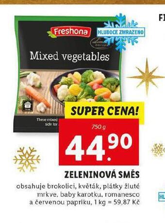 Lidl Zeleninová směs nabídka
