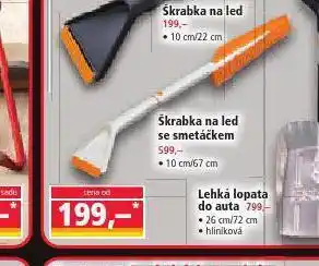 Škrabka na led se smetáčkem